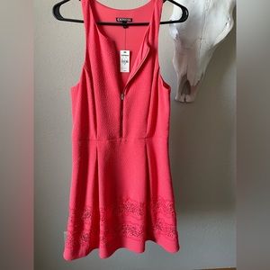 Coral Sleeveless Express Dress